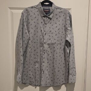 Johnston & Murphy Elk Button Down Shirt